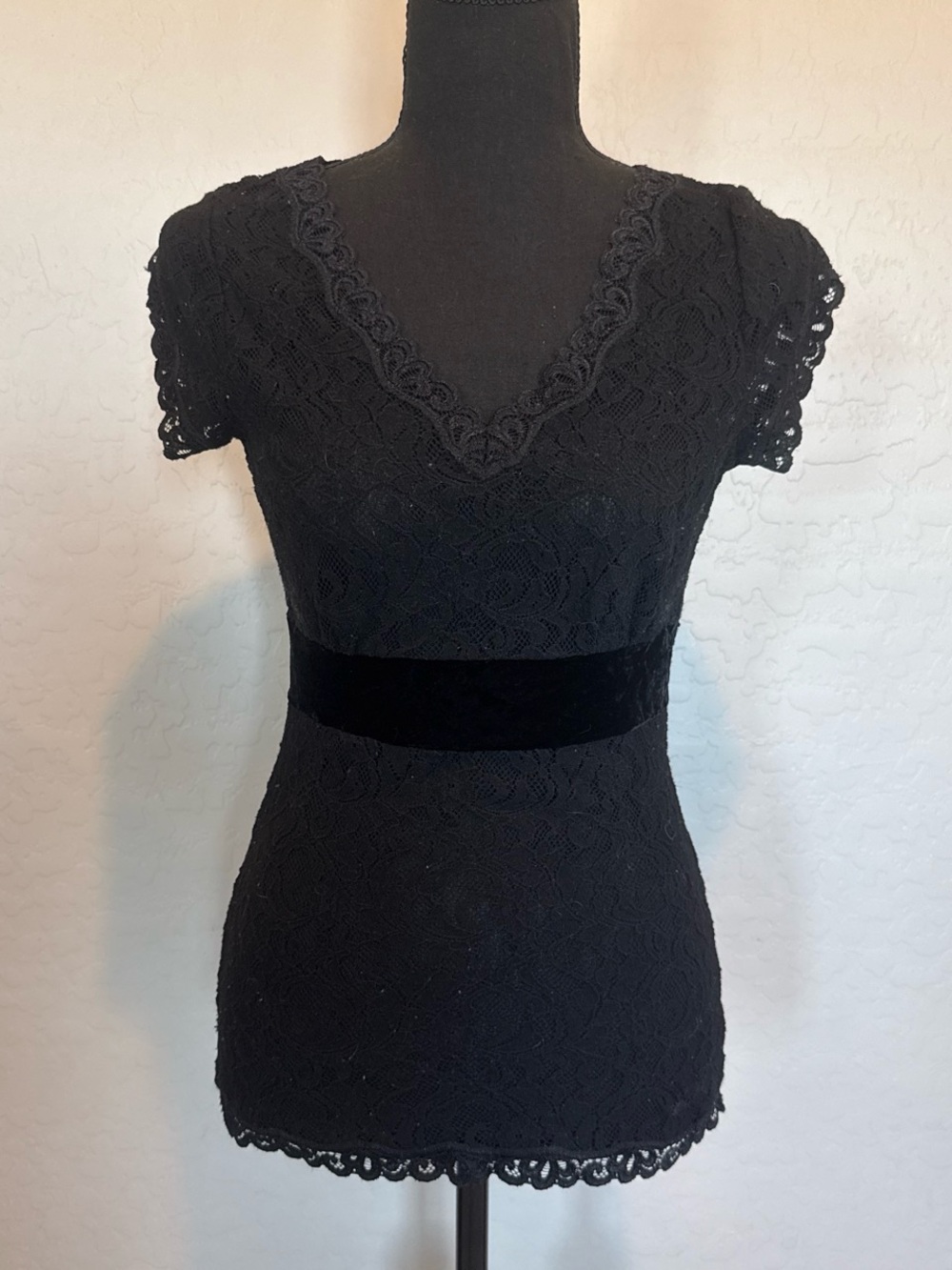 black lace blouse top